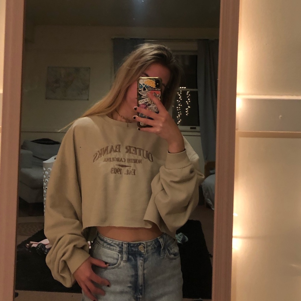 vintage cropped sweatshirt